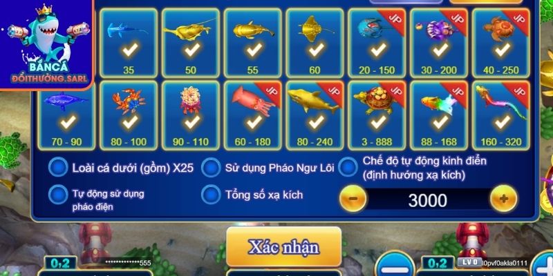 Thử sức ván game Monster Fishing